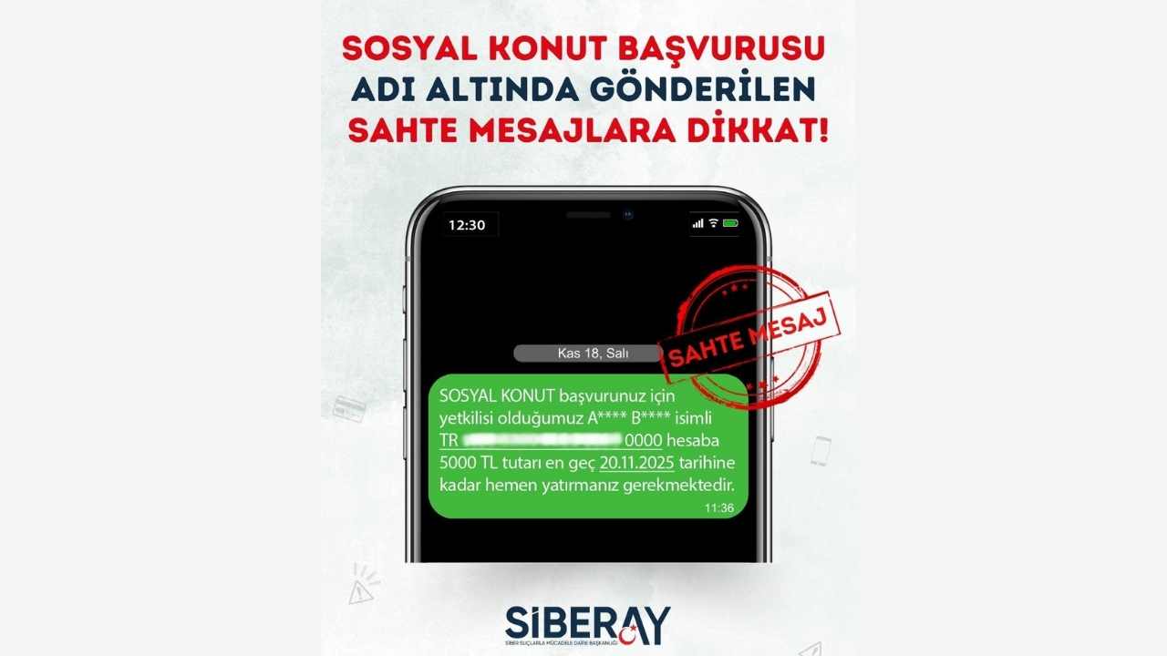 Sosyal Konut Başvurusu Adı Altında Gönderilen Sahte Mesajlara Dikkat! (2)