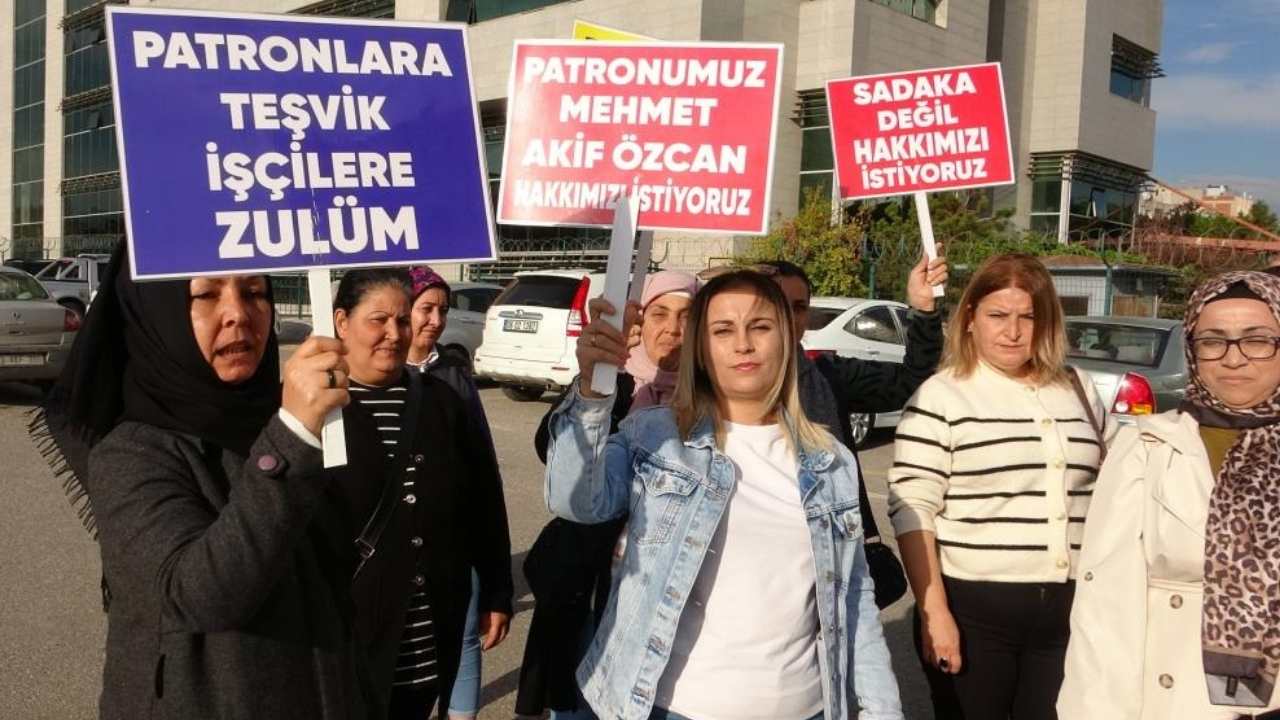 Mersin’de Maaşlarını Alamayan Tekstil Işçileri Adliye Önünde Ses Yükseltti (3)