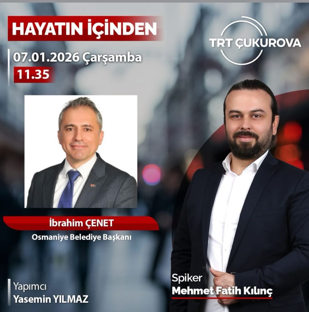 Osmaniye Belediye Başkanı İbrahim Çenet Trt Çukurova Canlı Yayınında-1