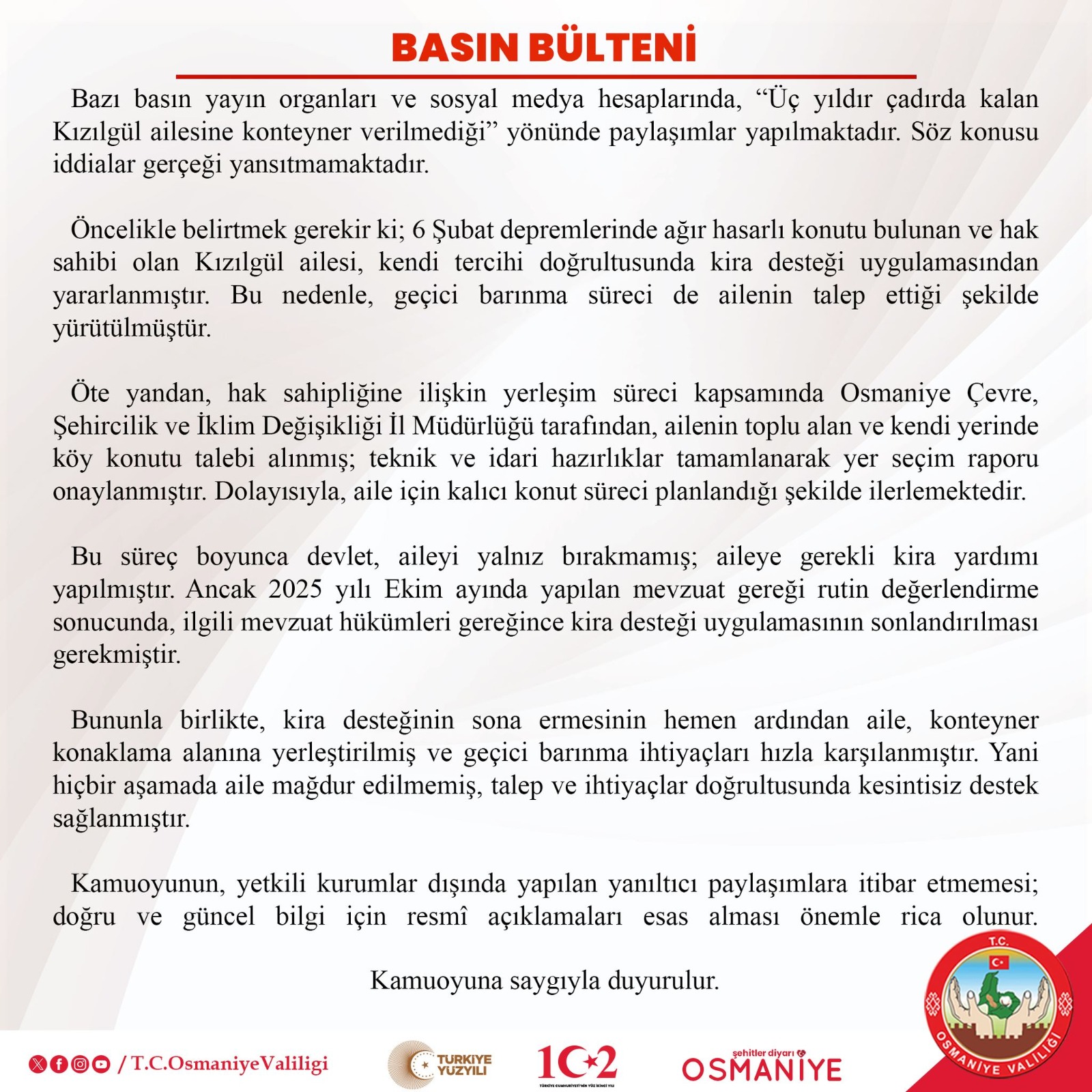 Osmaniye'de Gündem Olan İddialara Cevap!-1