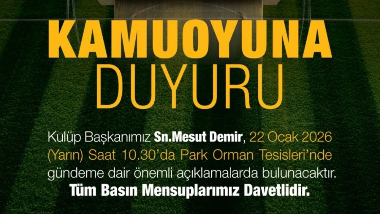 Kamuoyuna Duyuru (1)