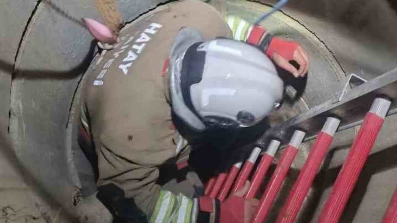 Keçinin Çaresizliği Son Buldu İtfaiye Yetişti (1)