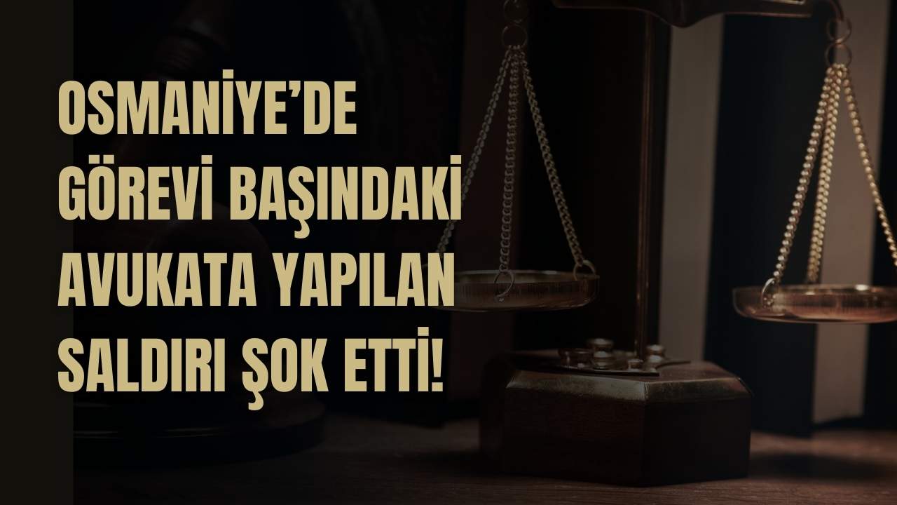 Osmaniye’de Görevi Başındaki Avukata Yapılan Saldırı Şok Etti!