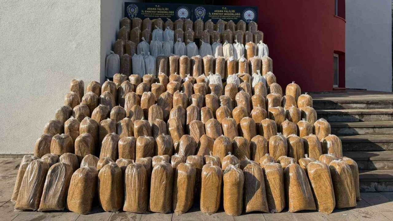 Adana’da 2 Ton 500 Kilo Kaçak Tütün Ele Geçirildi-1