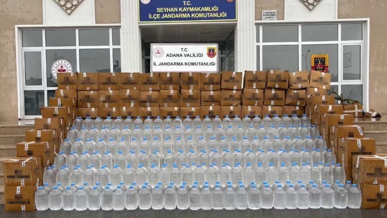 Adana’da 3 Bin Litre Sahte Alkol Ele Geçirildi (1)