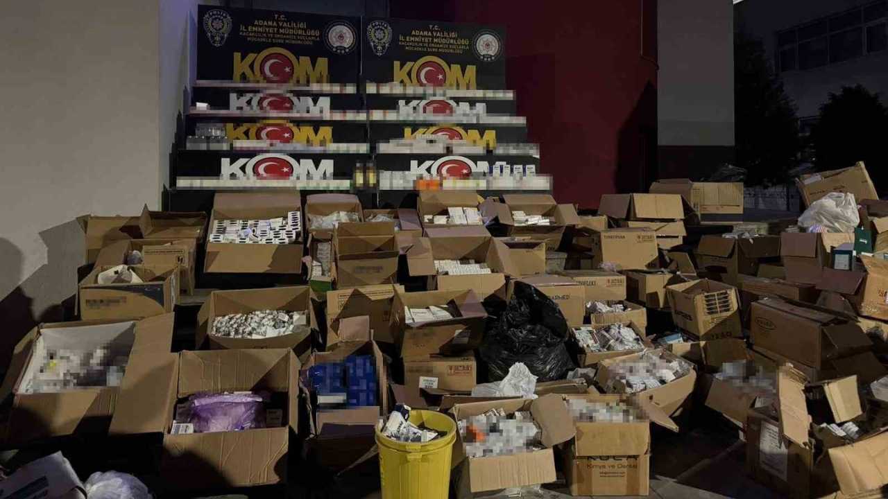 Adana’da Depoya Baskın 1 Milyon 123 Bin Kaçak Ilaç Ele Geçirildi (2)