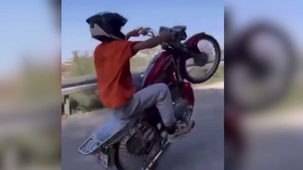 Ehliyetsiz Motosikletlinin Sosyal Medya Şovu 77 Bin Tl’ye Patladı (2)