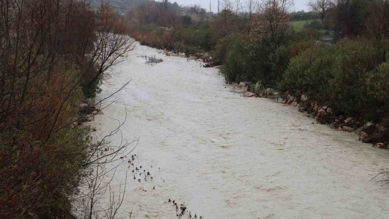 Kuraklıkla Kuruyan Deliçay Yeniden Akmaya Başladı, Çiftçinin Yüzü Güldü (1)