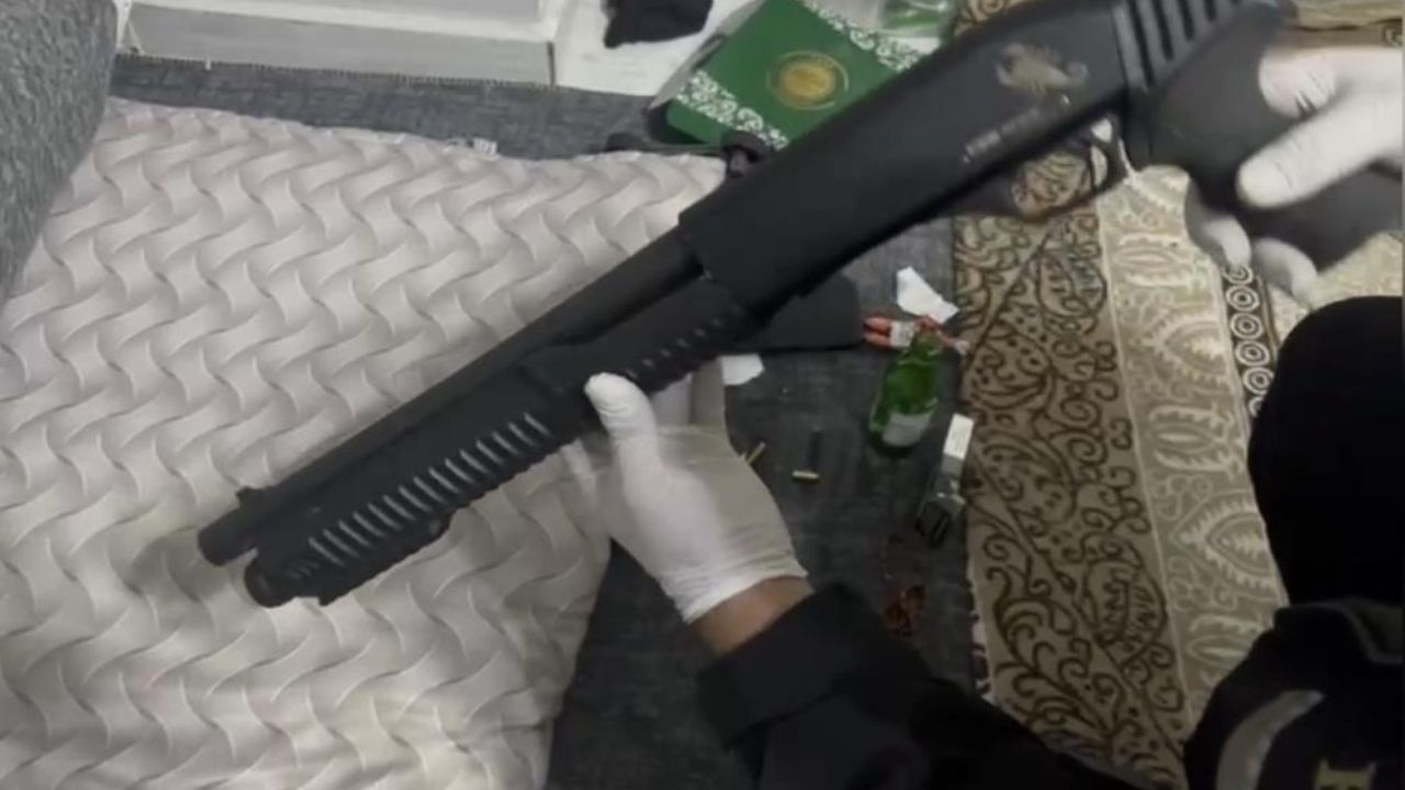 Osmaniye Merkezli 6 İlde Şafak Operasyonu Keman Kutusunda Otomatik Tüfek!
