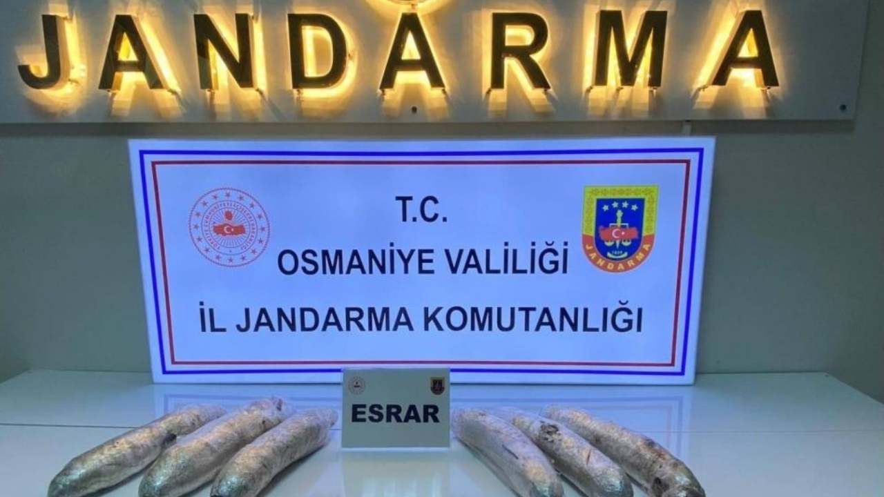 Osmaniye'de Yedek Lastikten 2 Kilo Esrar Çıktı