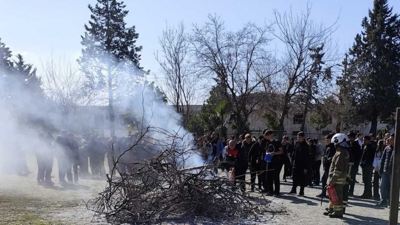 Dörtyol’da Öğrencilere Temel Yangın Eğitimi Ve Tatbikat (1)