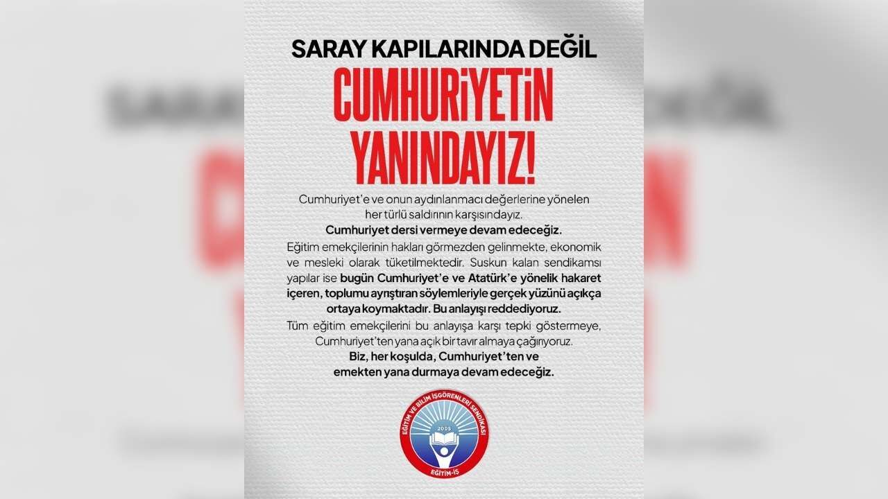 Osmaniye Eğitim İş Başkanı Yücel’den Ali Yalçın’ın Narkoz Çıkışına Yanıt