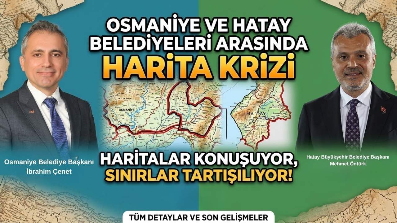 Osmaniye ve Hatay Belediyeleri Arasında Harita Krizi