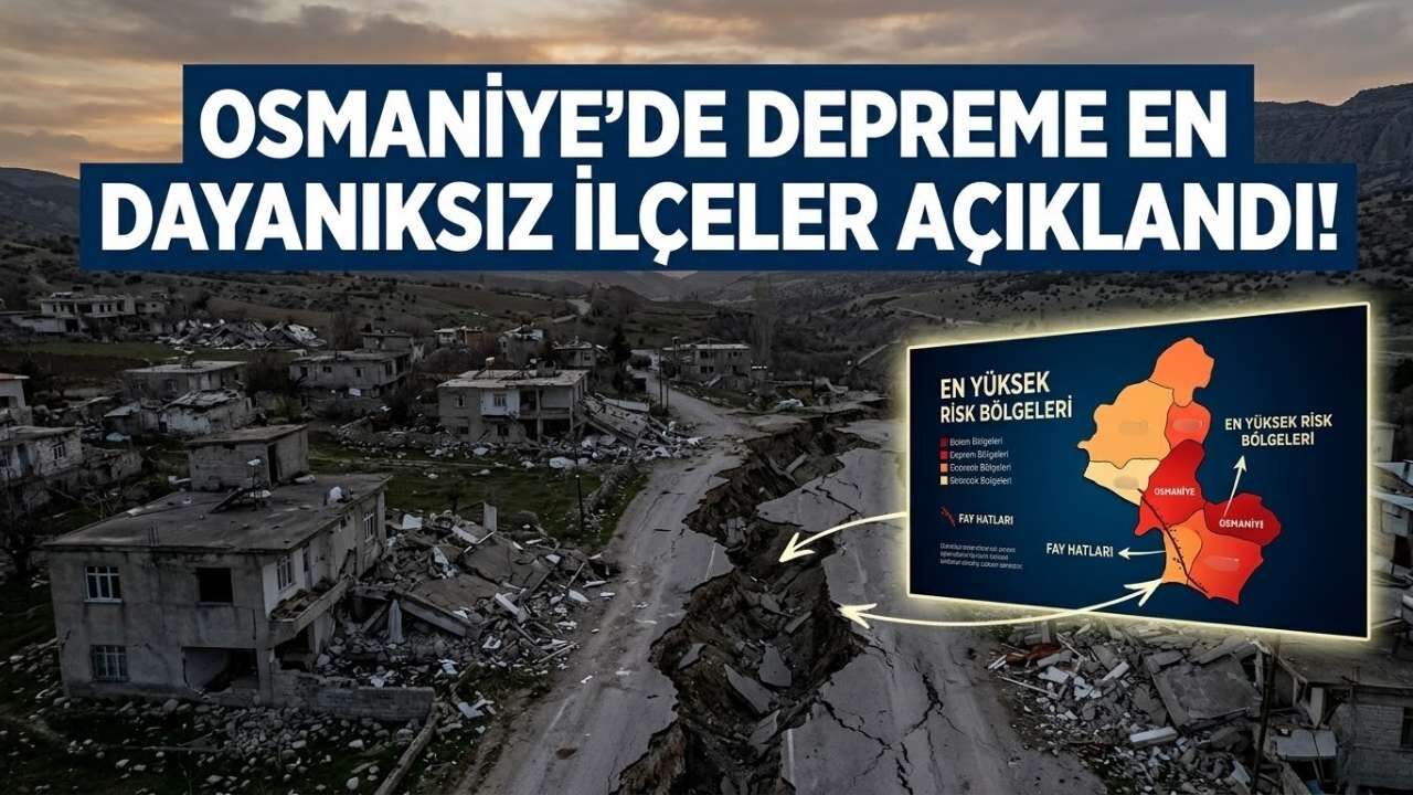 Osmaniye’de Depreme En Dayanıksız İlçeler Açıklandı!