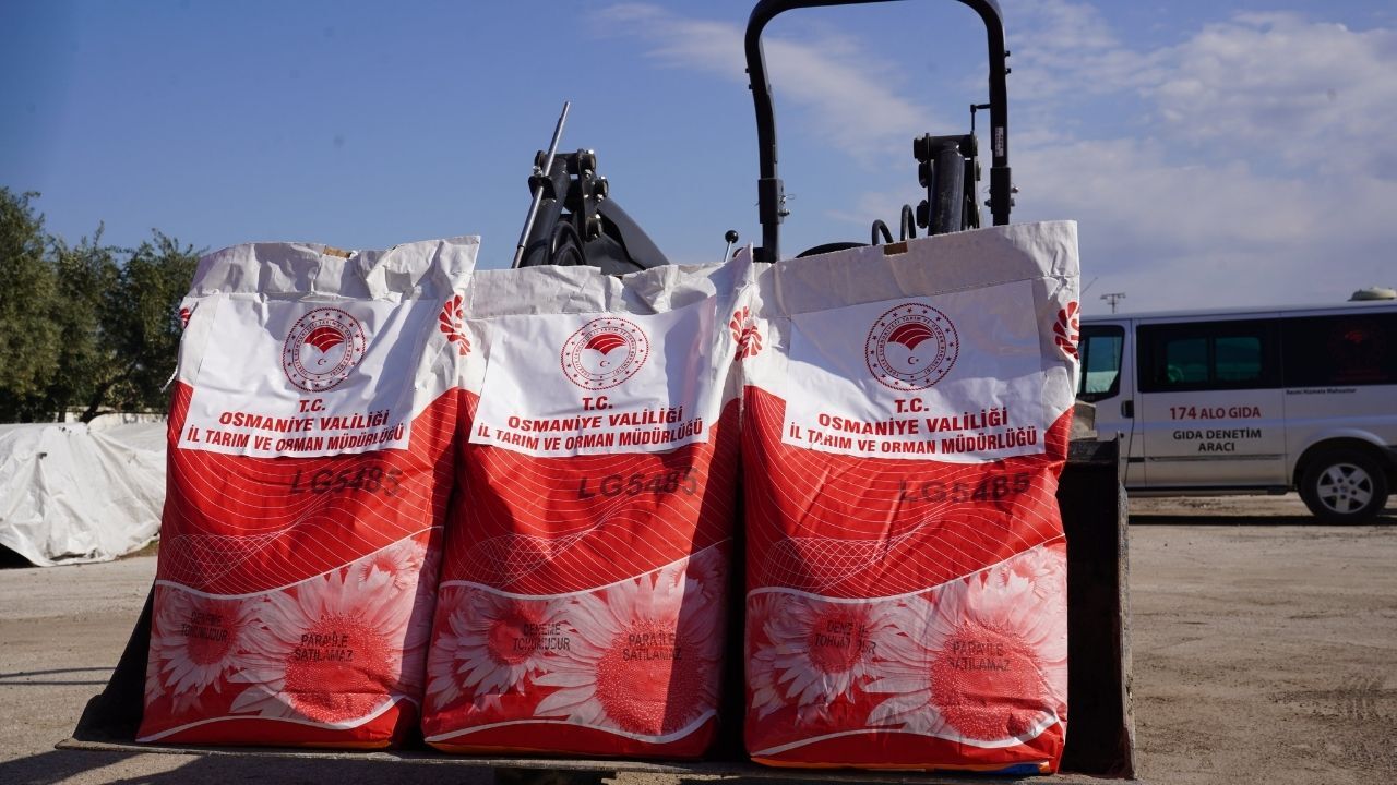 Osmaniye’de Takep Kapsamında Ayçiçeği Tohumu Dağıtıldı-1