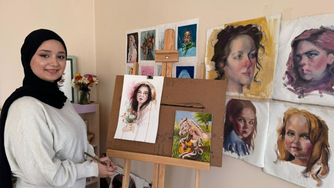 Savaşın İzlerini Tuvale Taşıyan Bayırbucak Türkmeni Ressam