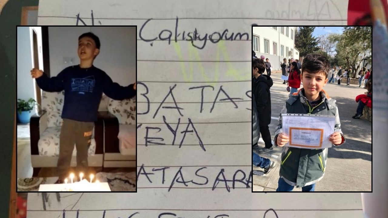 Hedefi Kabataş Lisesi’ydi... 11 Yaşındaki Adnan’dan Geriye Çalışma Masasındaki O Not Kaldı! (1)
