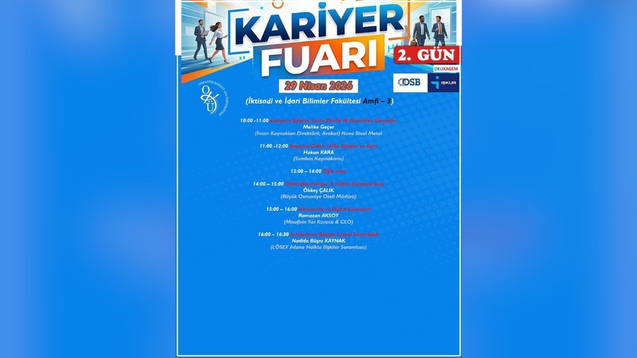 Okü Kariyer Fuarı Kapılarını Açıyor Genç Yetenekler Sektörle Buluşuyor!.Jpg2