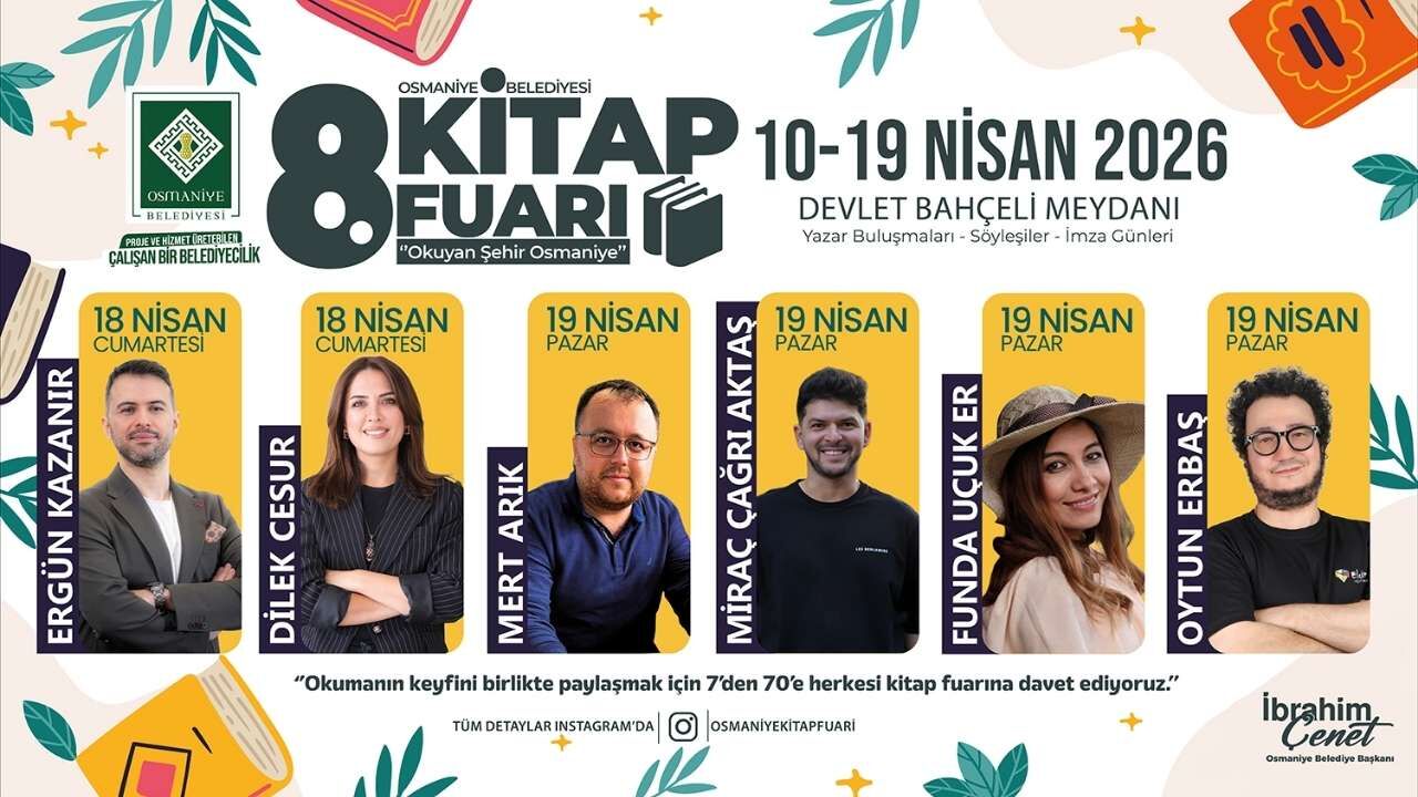Osmaniye 8. Kitap Fuarı Takvimi Belli Oldu İşte Yıldız Yazar Kadrosu (2)