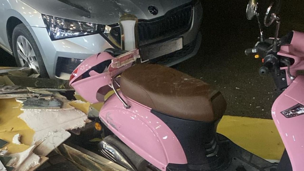 Osmaniye Düziçi’nde Şiddetli Fırtına Yollar Kapandı, Yıldırım Düştü (1)-1