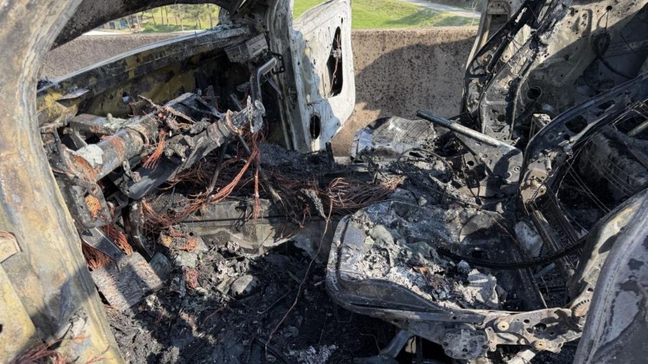 Osmaniye'de Hareket Halindeki Pikap Alev Alev Yandı