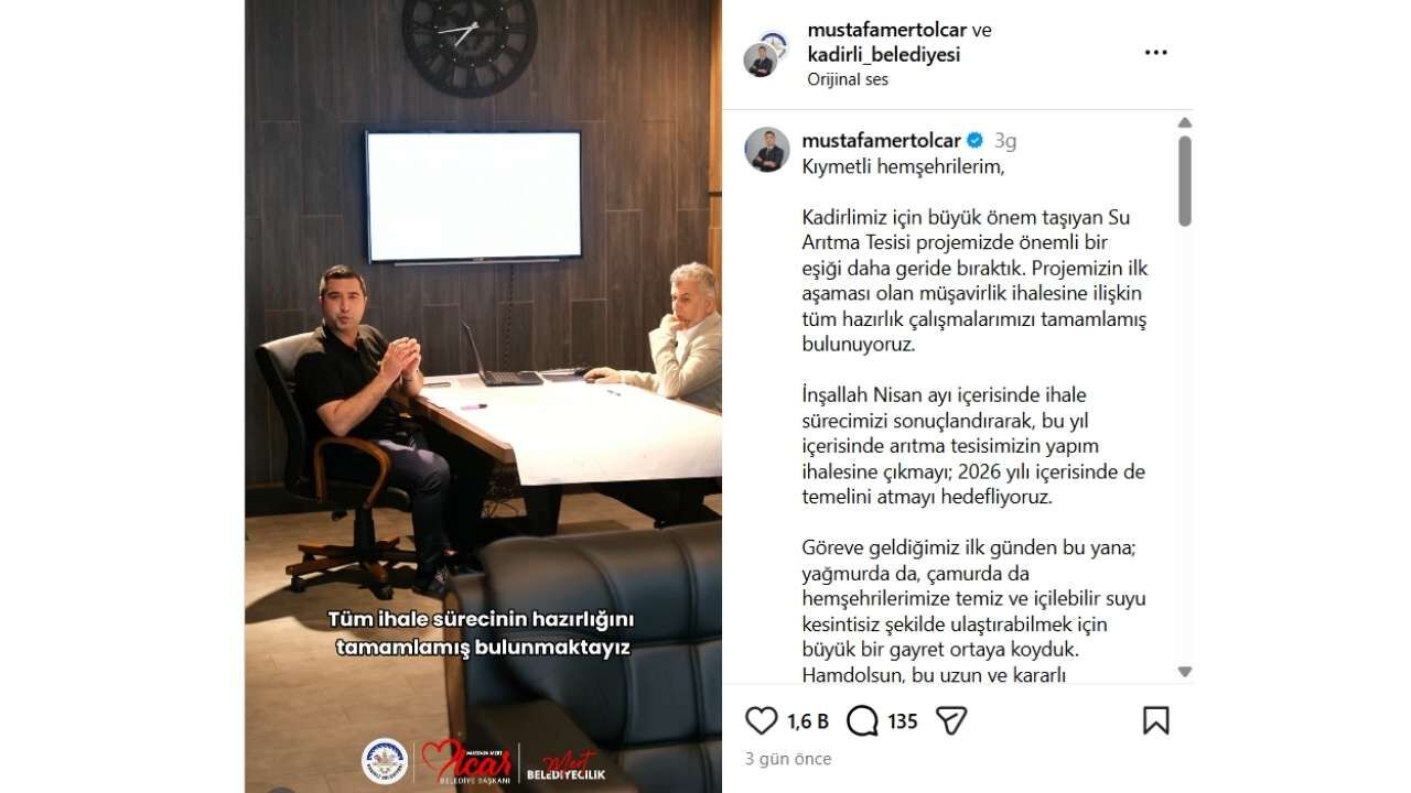 Osmaniye’nin O İlçesinde Su Sorunu Tarihe Karışıyor!