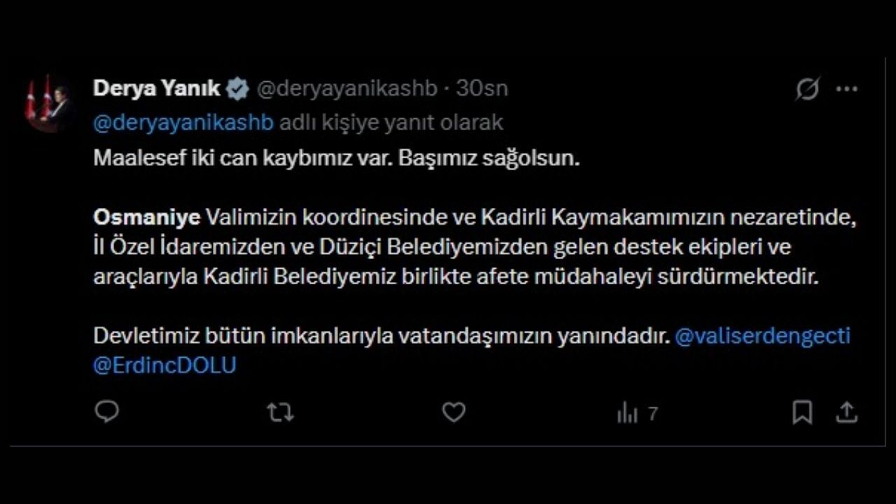 Son Daki̇ka Kadirli'deki Sel Felaketinde Acı Haber!