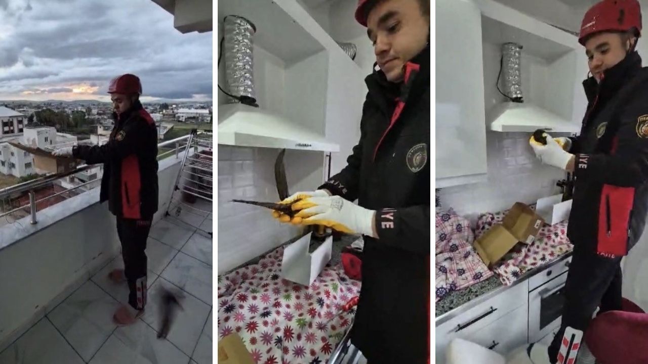 Aspiratör Borusunda Mahsur Kalmışlardı Ekipler Seferber Oldu