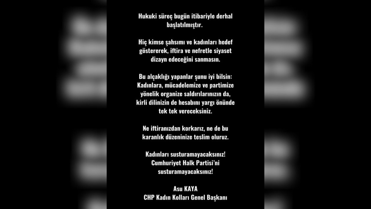 Asu Kaya Kadınları Ve Chp'yi Susturamayacaksınız!