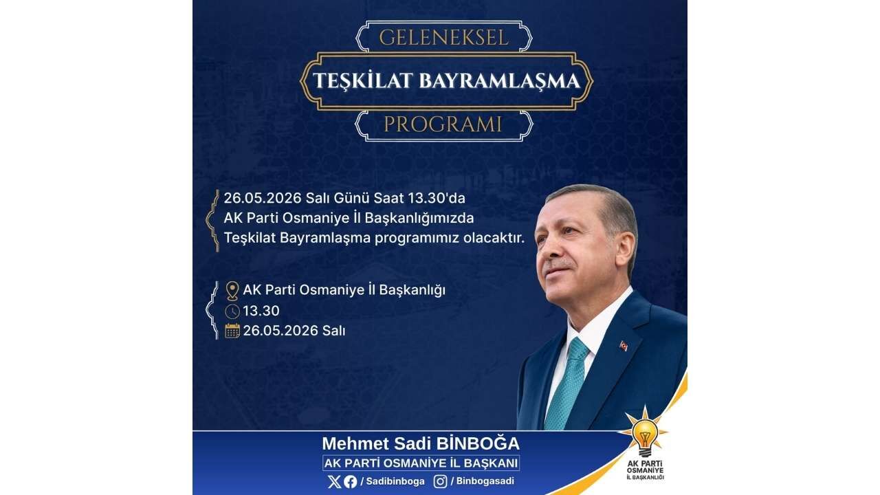 AK Parti Osmaniye Bayramlaşma Programı-1