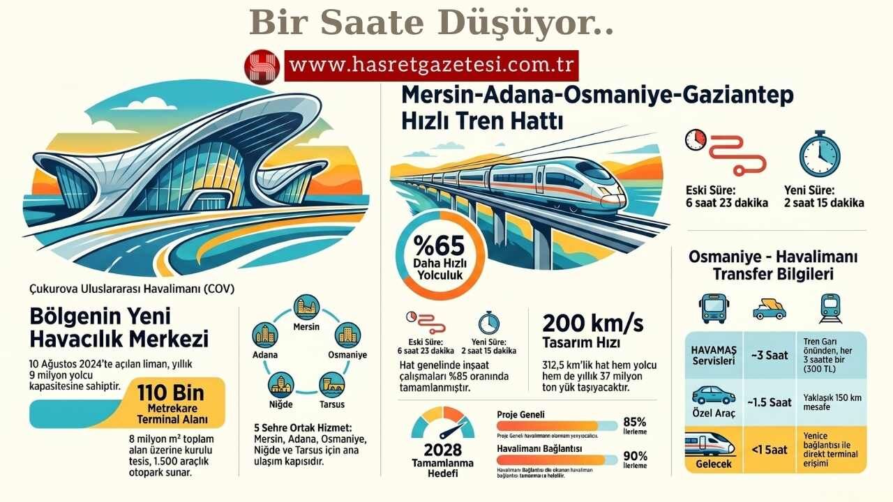 Osmaniye Çukurova Havalimanı Hızlı Tren (4)
