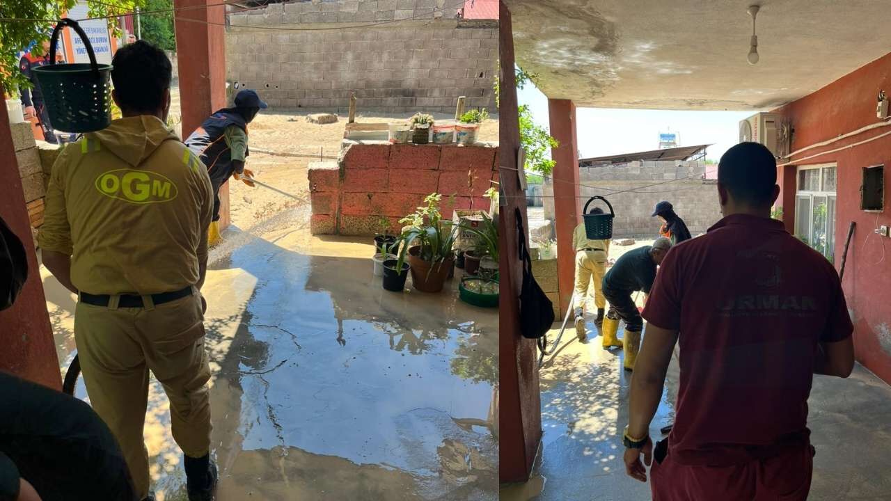 Osmaniye Orman İşletme Ekipleri Sel Bölgesinde