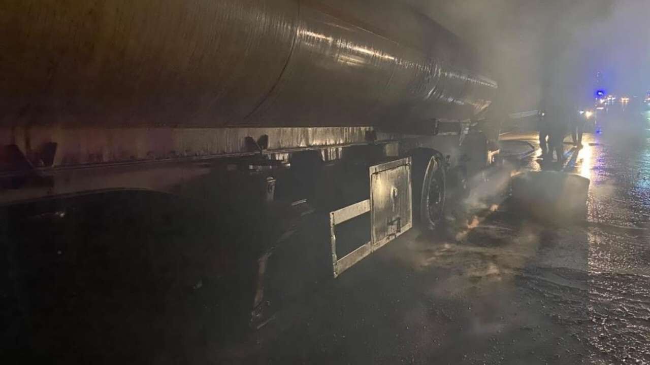 Osmaniye'de Tanker Yangını! (1)