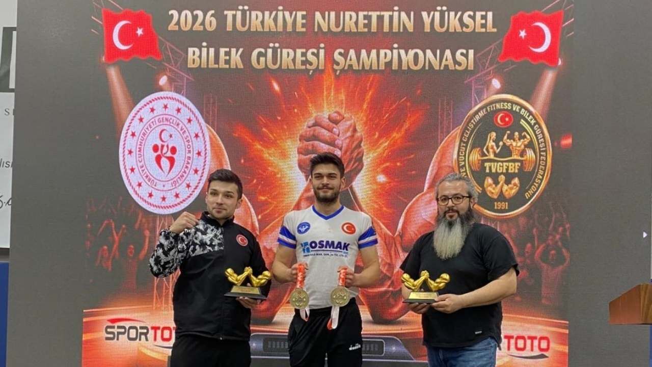 Osmaniye'ye Bilek Güreşinden 4 Altın Madalya Birden