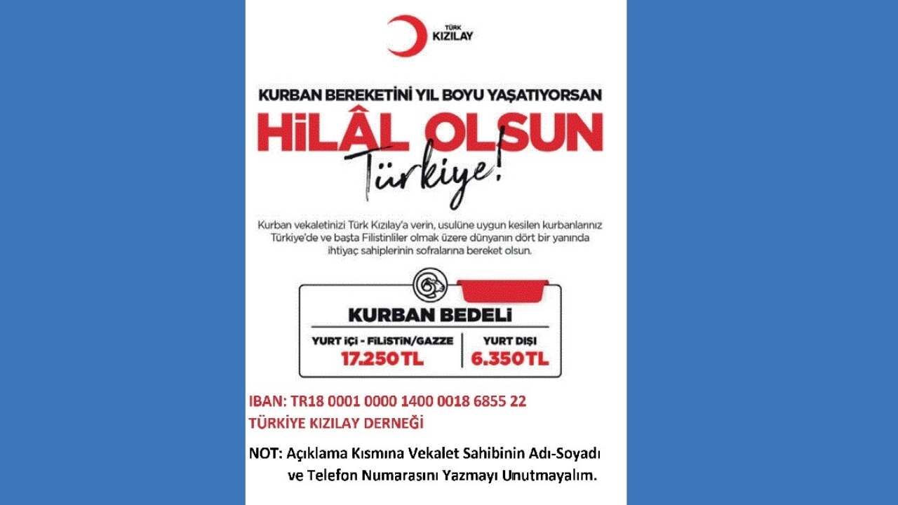 Türk Kızılay 2026 Yılı Kurban Vekalet Bedellerini Açıkladı (2)