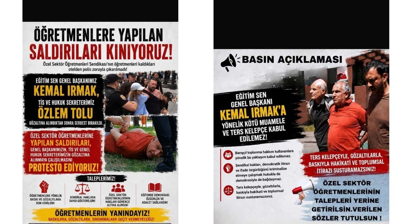 Ankara'daki Öğretmen Gözaltılarına Osmaniye'den Tepki (1)
