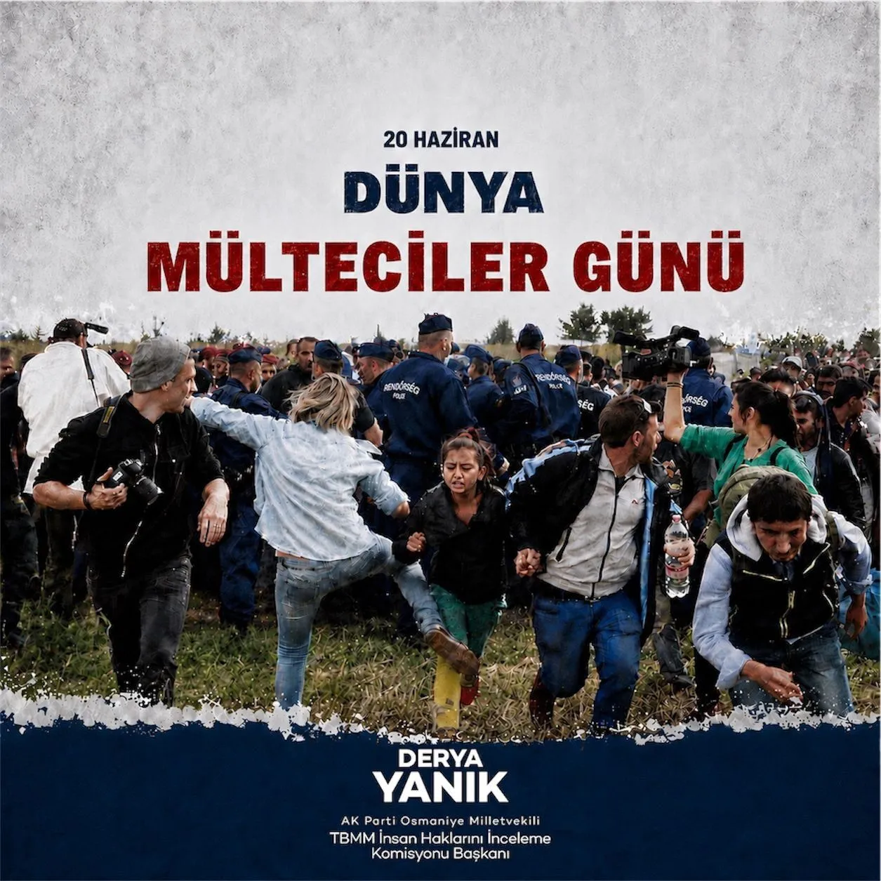 Derya Yanık’tan Dünya Mülteciler Günü Mesajı