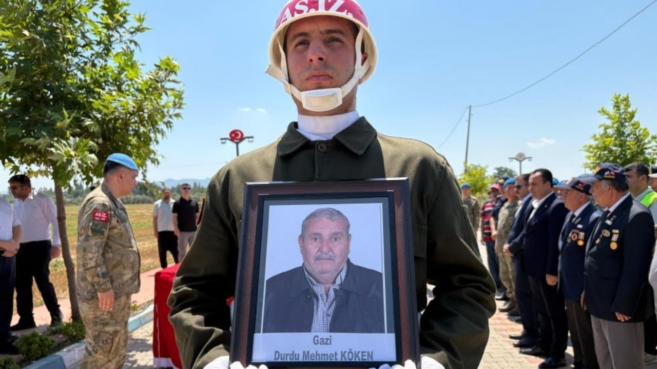 Kıbrıs Gazisi Durdu Mehmet Köken Son Yolculuğuna Uğurlandı (1)