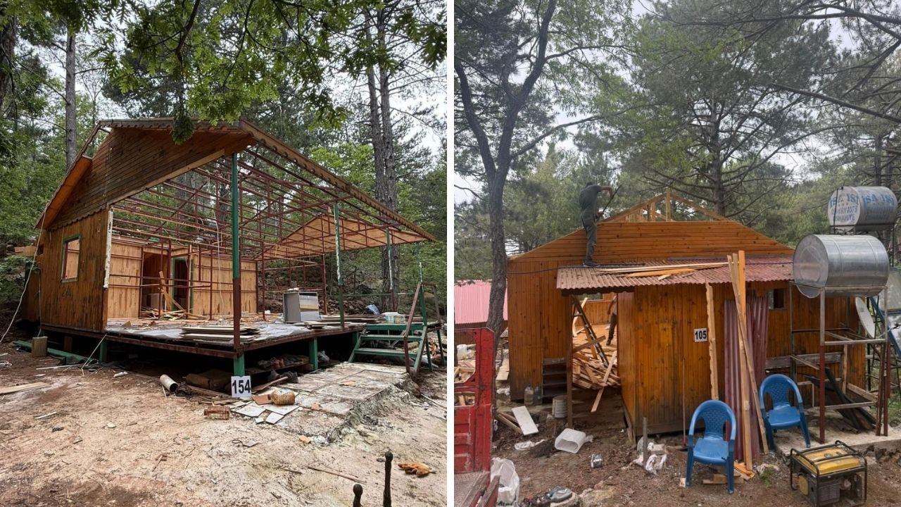 Olukbaşı Yaylası'nda Yıkım Sürüyor 225 Yapı İçin Yıkım Başladı (1)