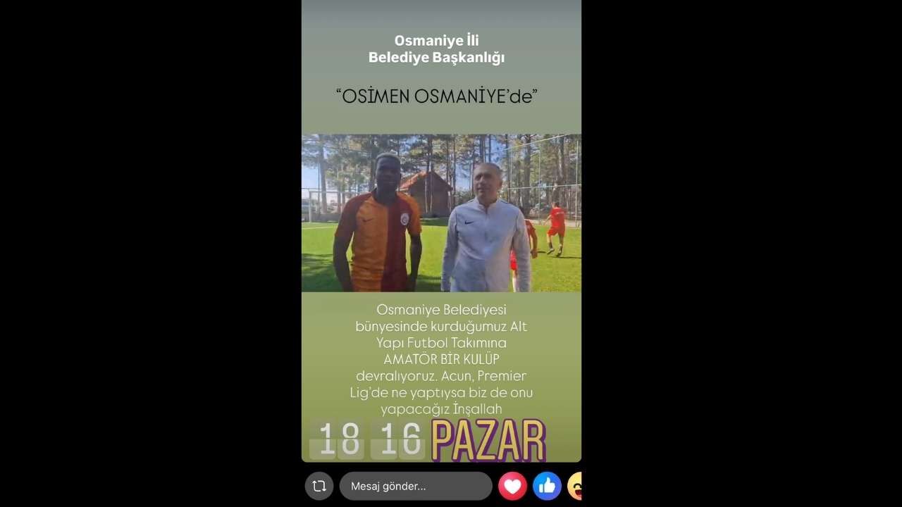 Osmaniye Belediyesi'nden Dev Futbol Adımı