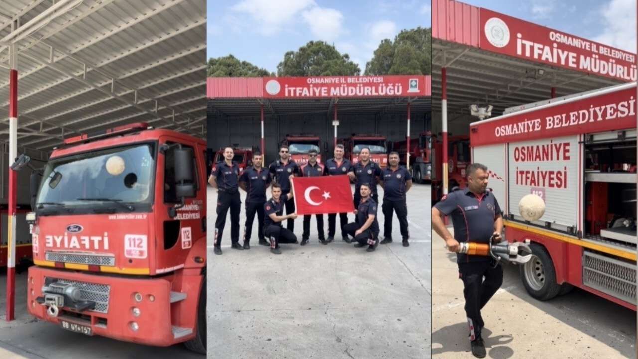 Osmaniye İtfaiyesinden A Milli Takım’a ‘Ateşli’ Destek (1)
