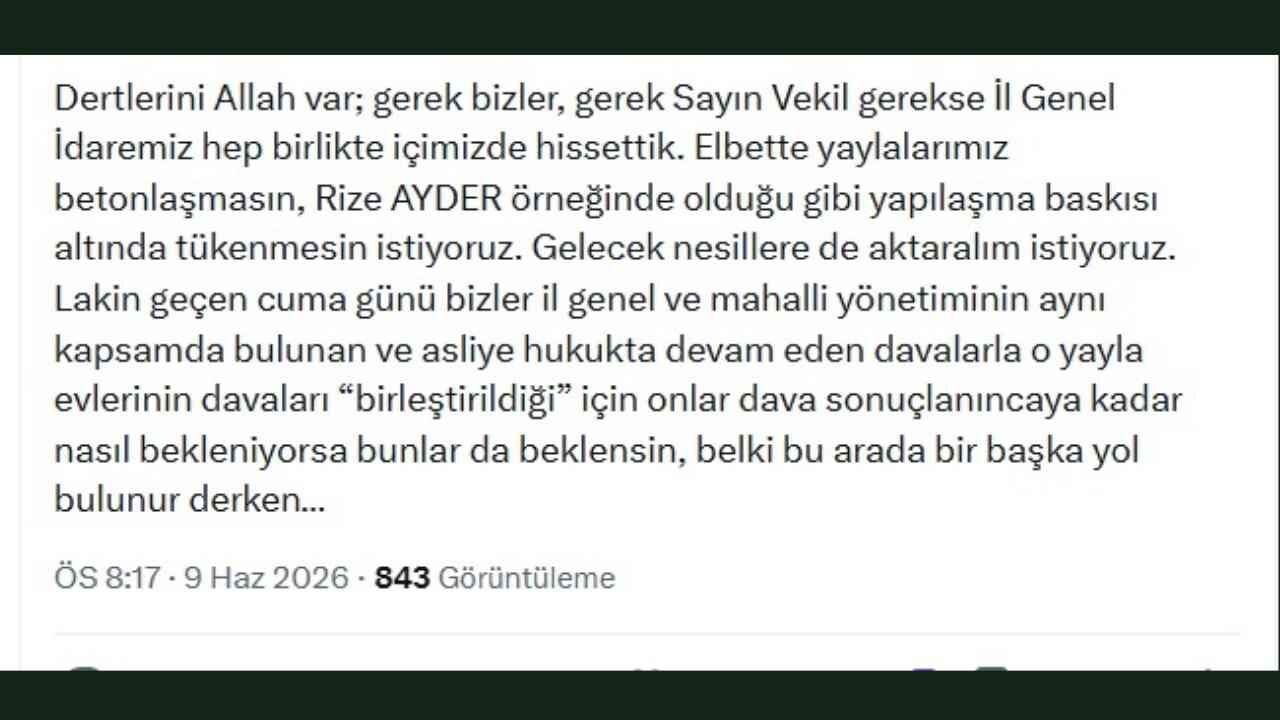 Osmaniye'de Yayla Evleri Krizine Başkan Çenet'ten Açık Sorular (2)