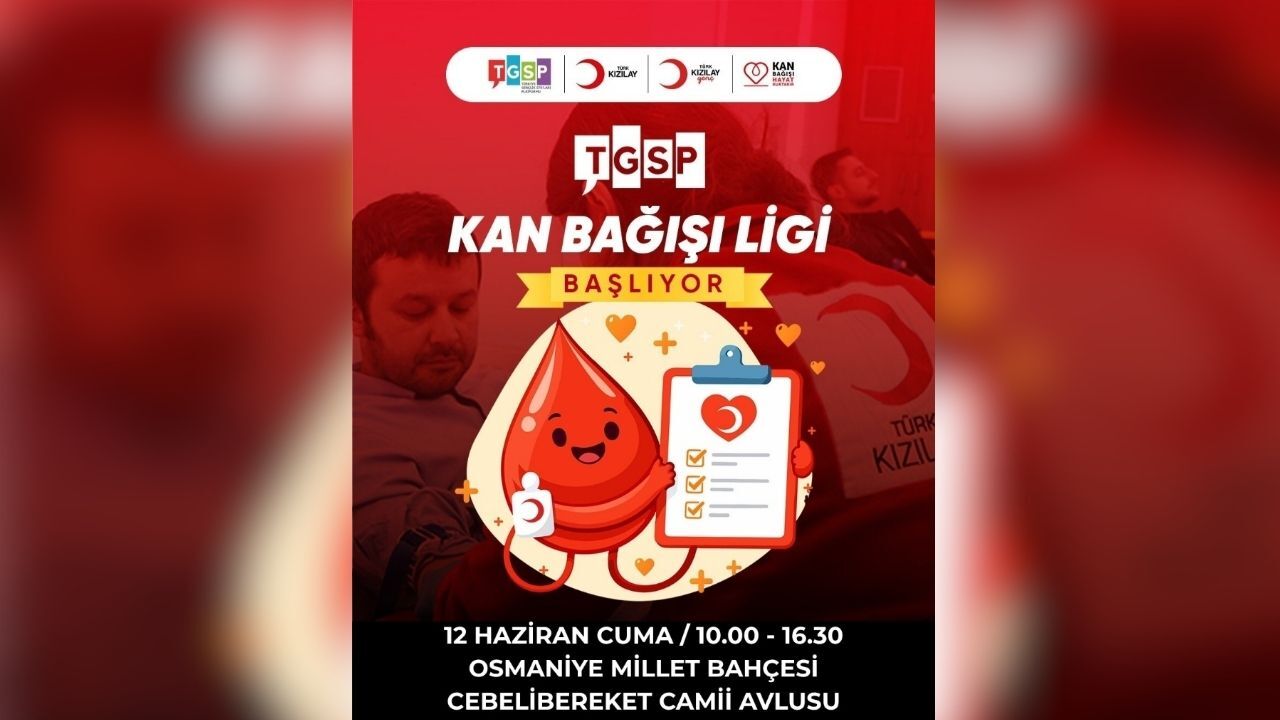 Tgsp Ve Kızılay'dan Osmaniye'de Büyük Kan Bağışı Kampanyası