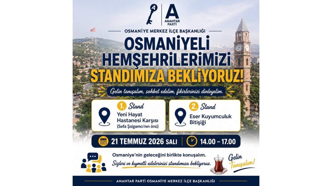 Anahtar Parti Osmaniye'de Sahaya İniyor (1)
