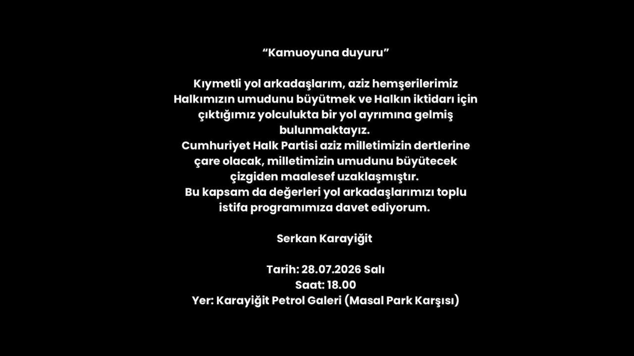 Chp Osmaniye'de İstifa Çağrısı (1)