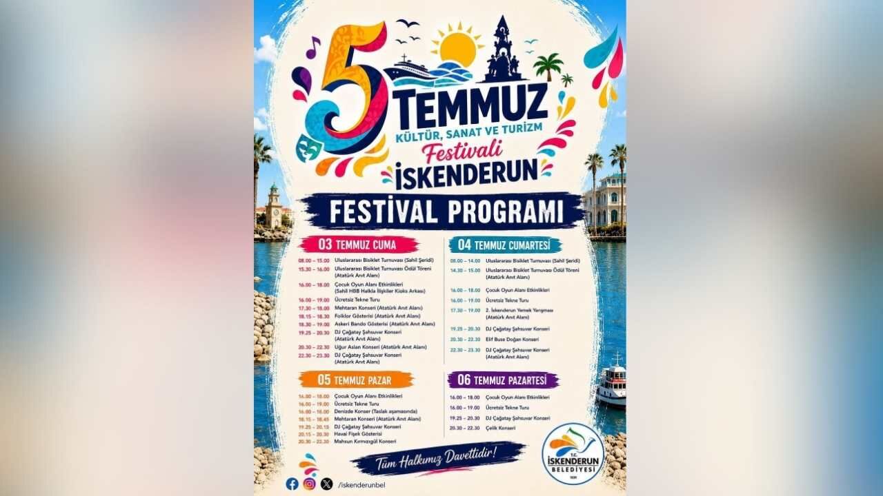 İskenderun 5 Temmuz Festivali Programında Neler Var (2)
