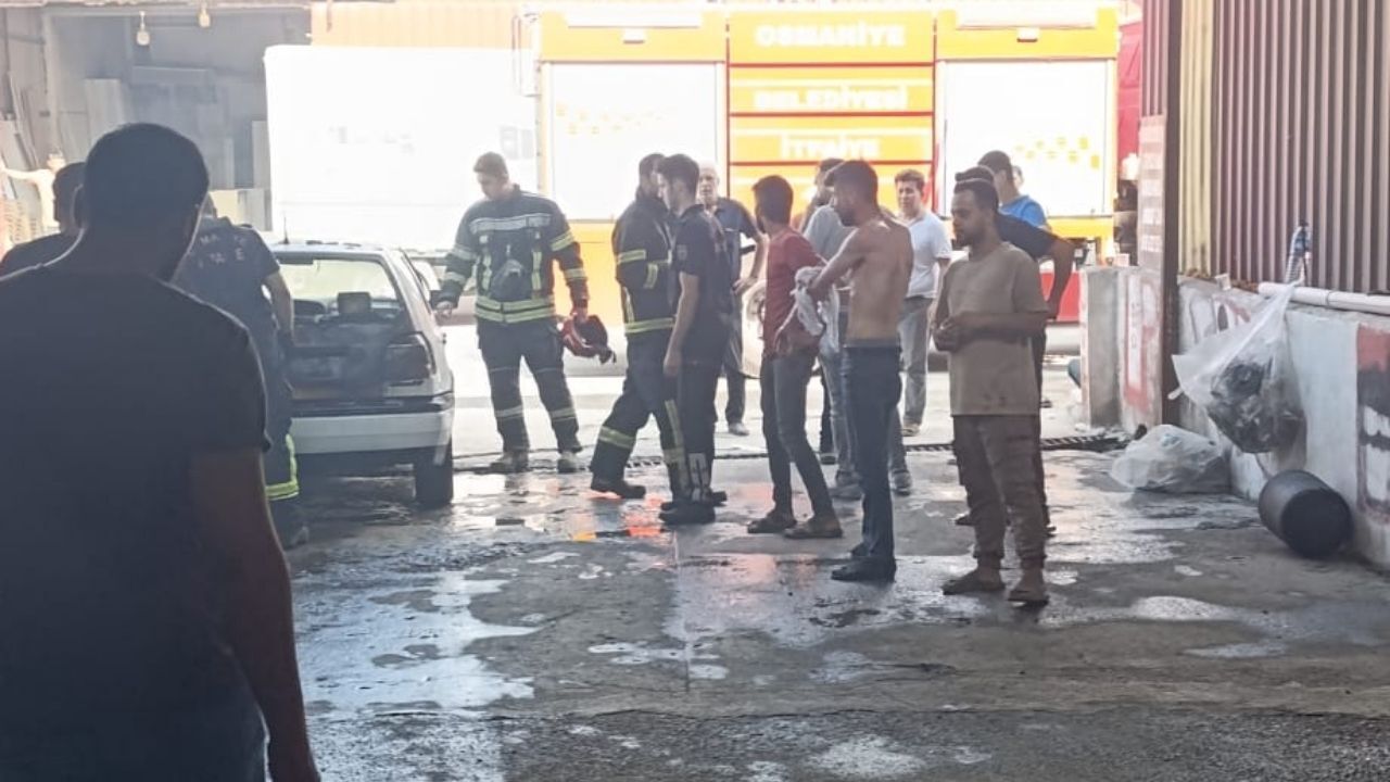 Osmaniye'de Sanayi Sitesinde Patlama! Gaz Sıkışması Alev Aldı