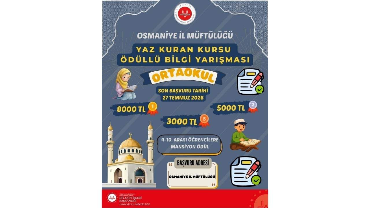Osmaniye'de On Binlerce Lira Ödül Dağıtılacak (1)
