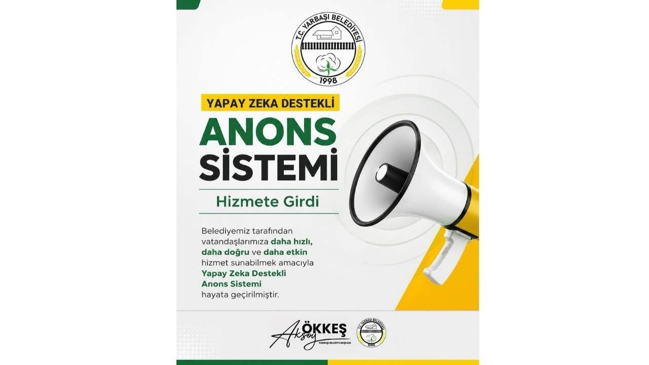 Osmaniye'nin İlk Yapay Zekalı Anonsu O Beldede Hizmete Girdi!