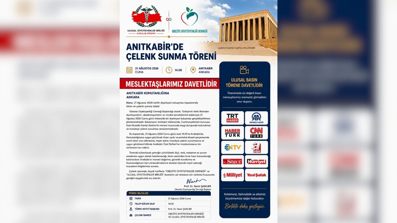 36 İlden Ankara'ya! Diyetisyenler Birlik Oluyor